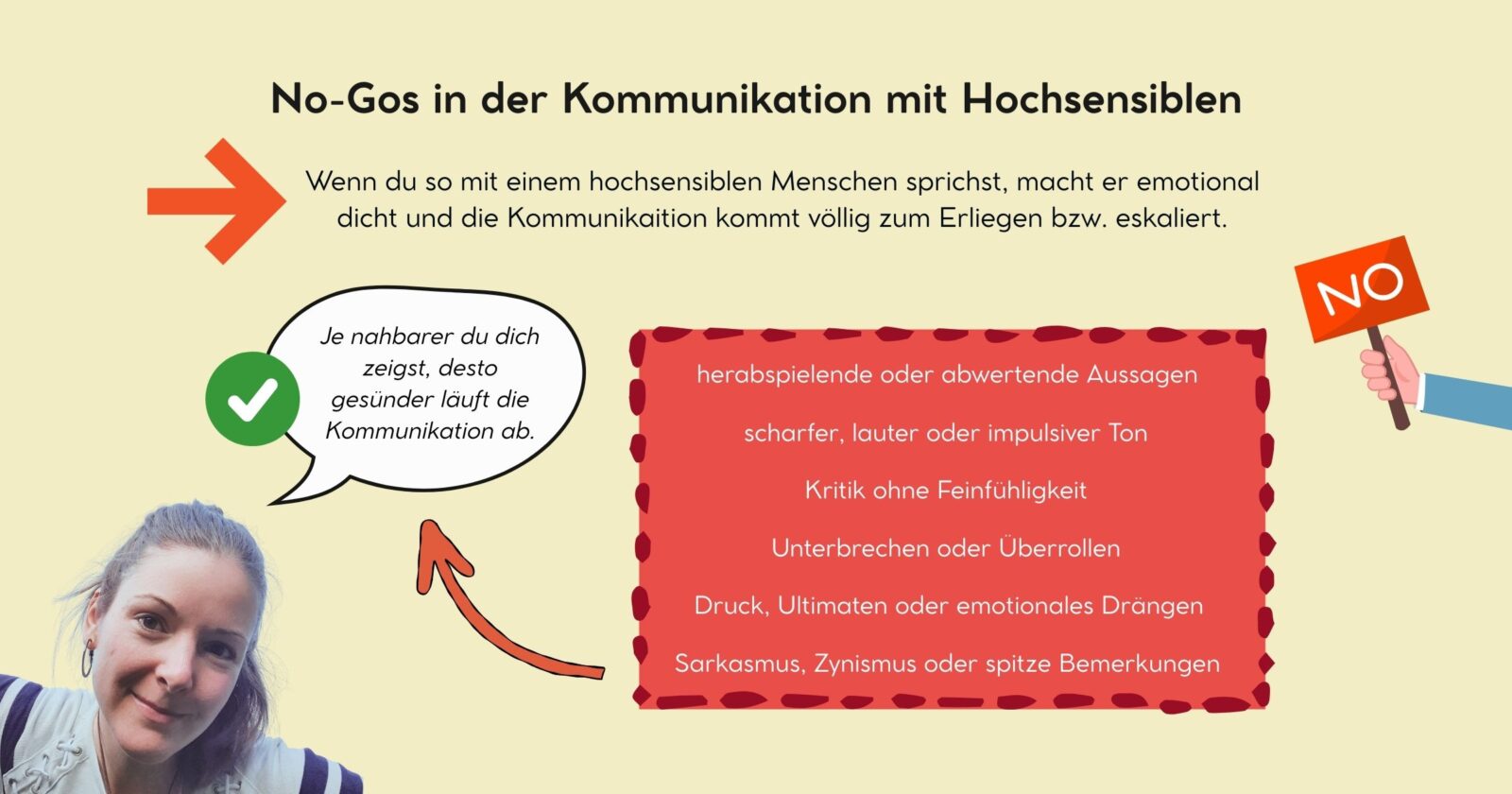 No-Gos in der Kommunikation mit Hochsensiblen