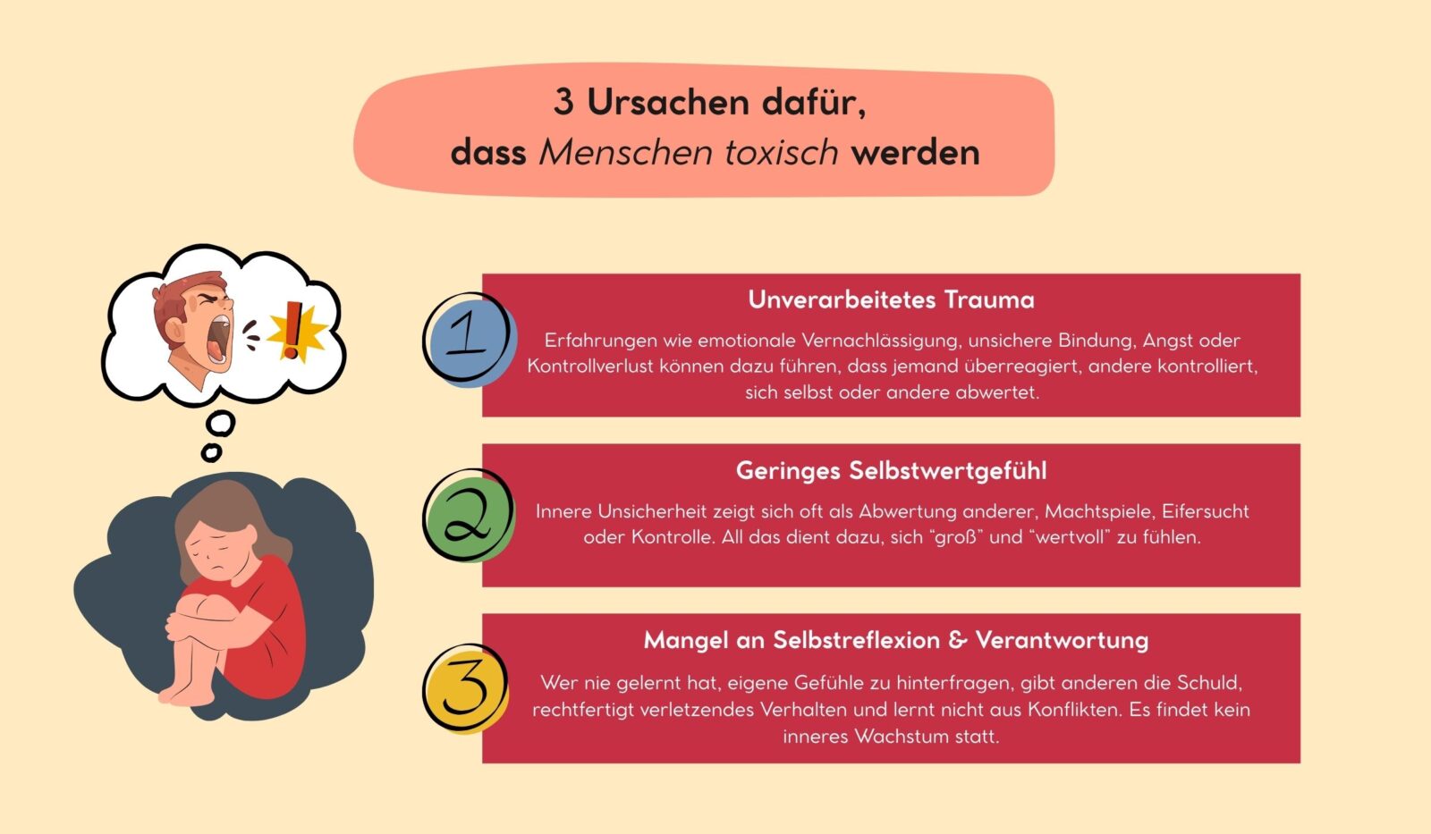 3 Ursachen dafür, dass Menschen toxisch werden - auch Hochsensible