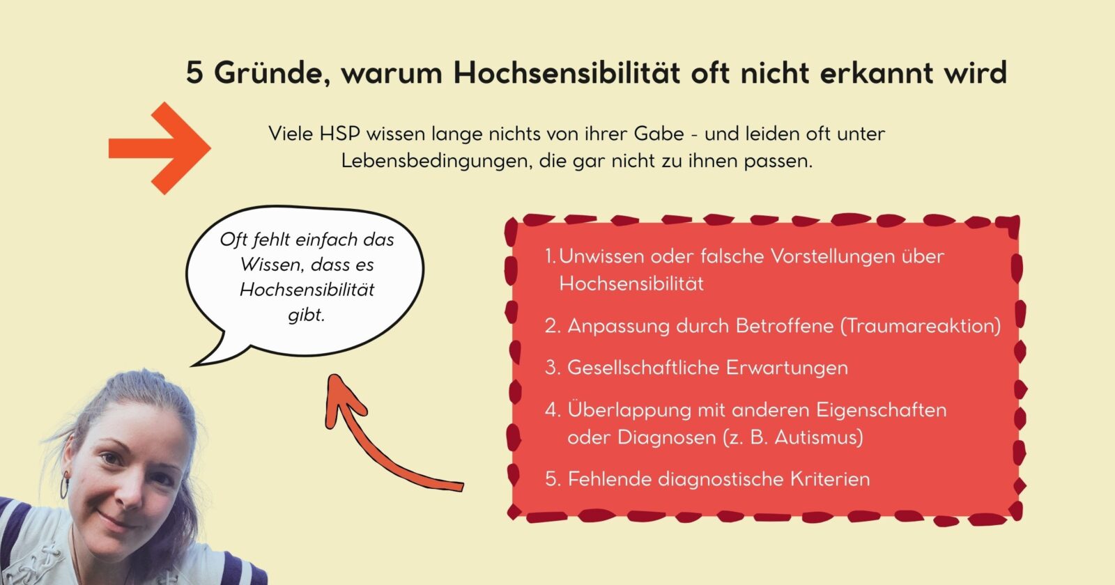 5 Gründe, warum Hochsensibilität oft nicht erkannt wird