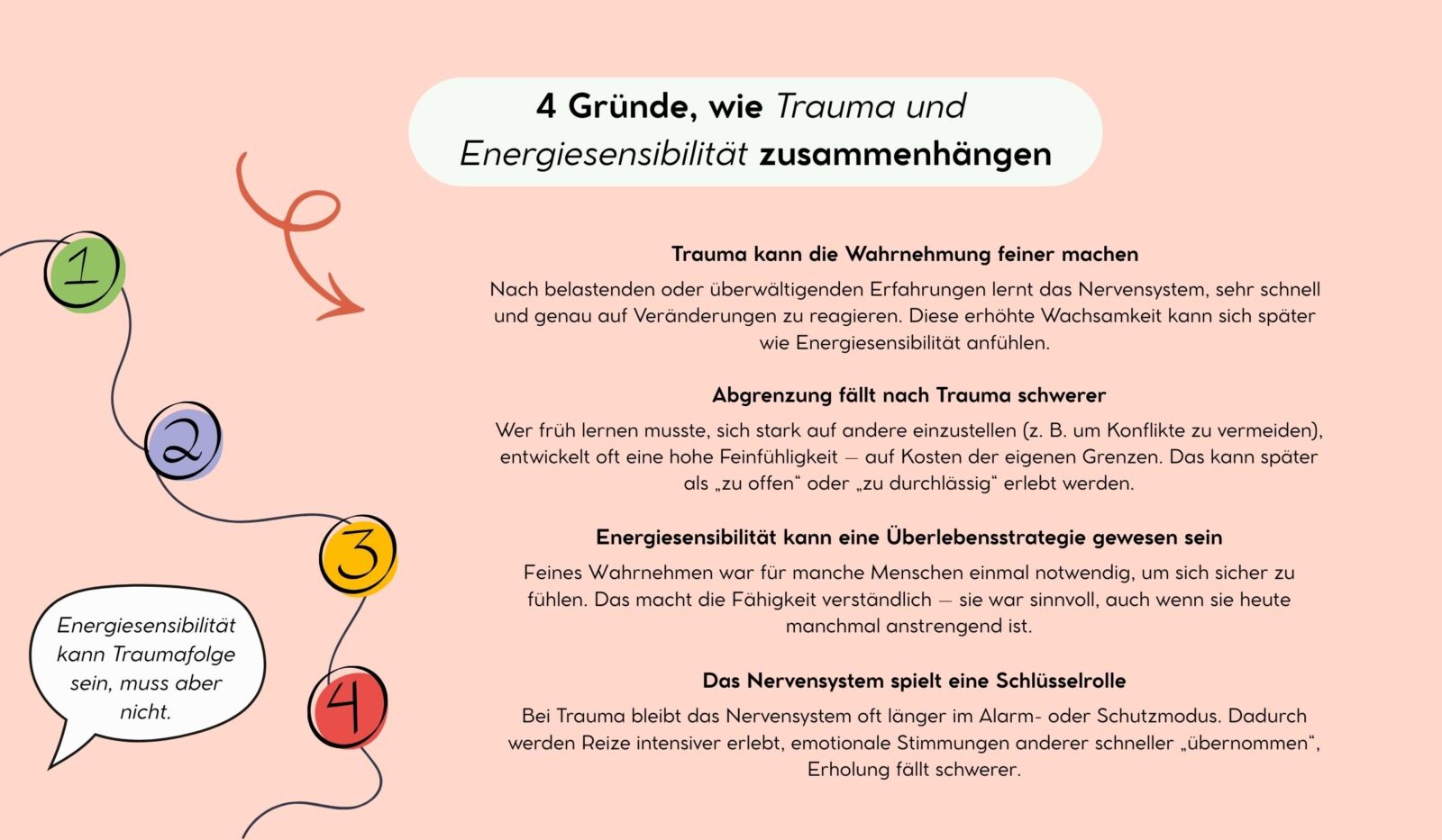 4 Gründe, wie Trauma und Energiesensibilität zusammenhängen