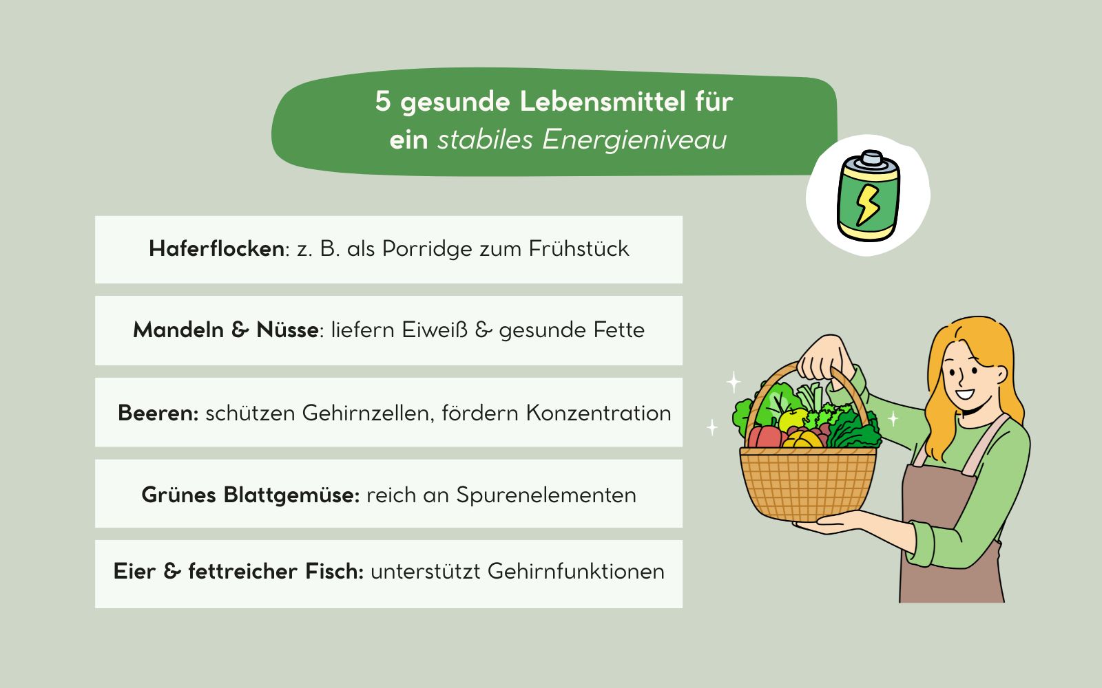 5 gesunde Lebensmittel für Hochsensible, die ein stabiles Energieniveau fördern, Nicole Trojahn