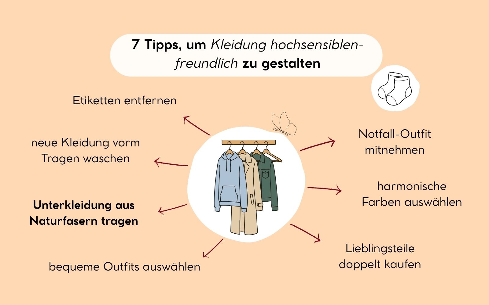 7 Tipps, um Kleidung hochsensiblenfreundlich zu gestalten