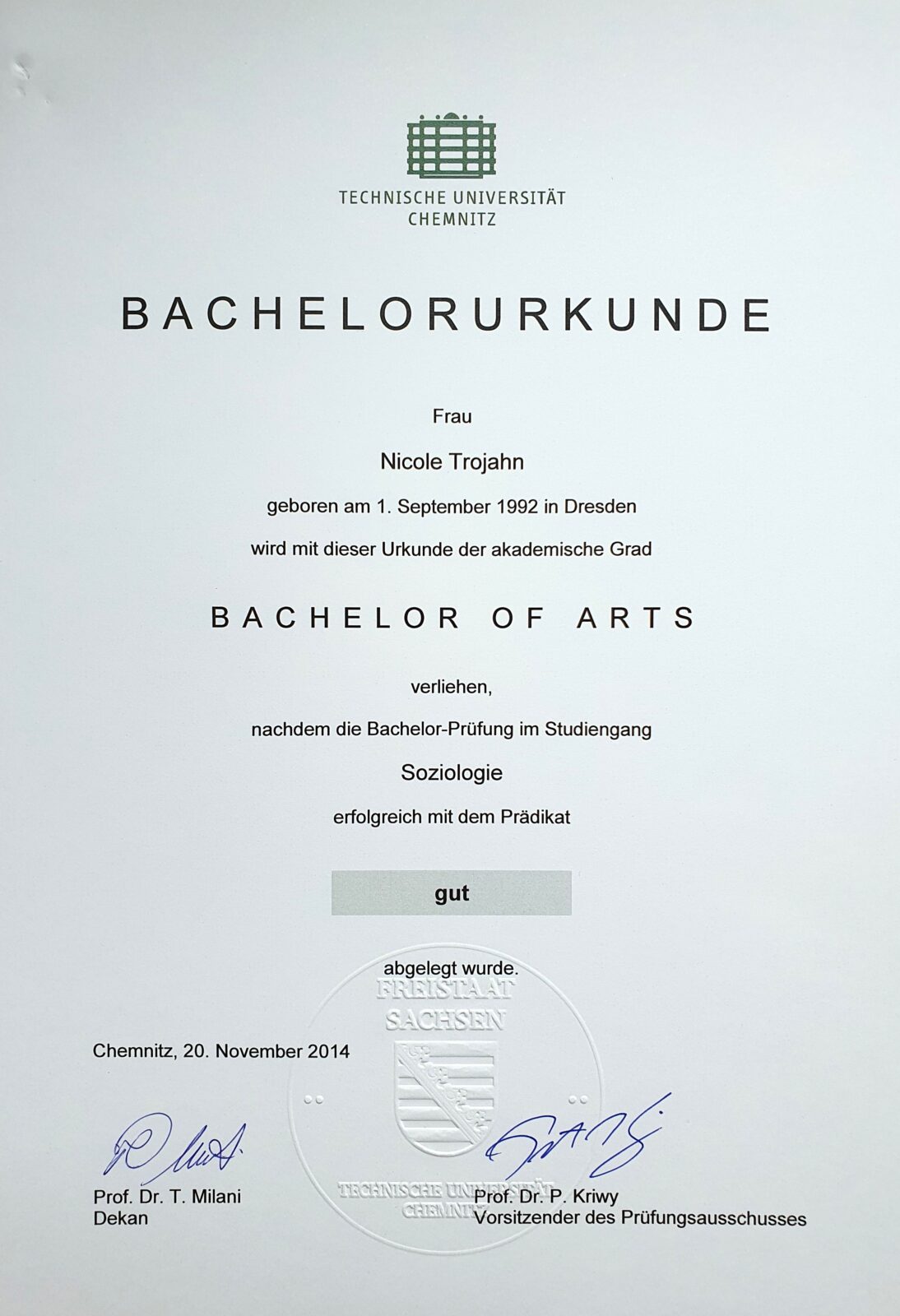 Bachelor Soziologie Nicole Trojahn, Beraterin für Hochsensible