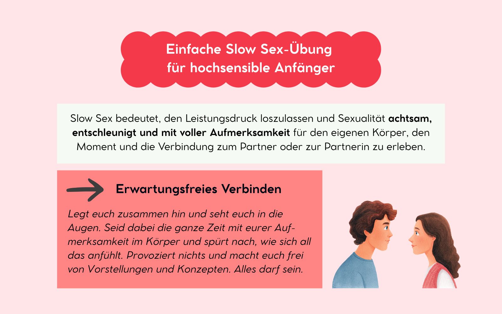 Einfache Slow Sex-Übung für hochsensible Anfänger