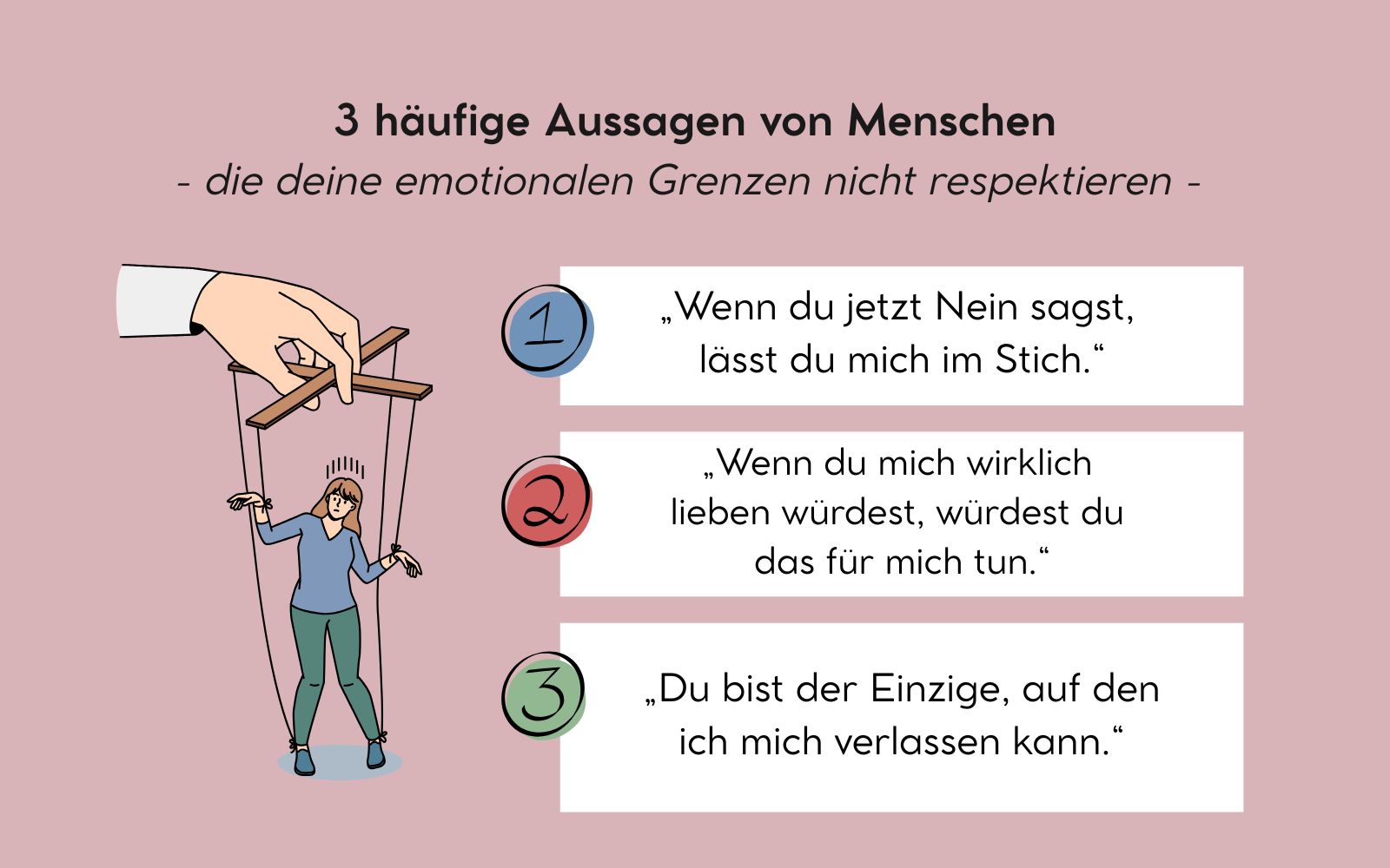 3 häufige Aussagen von Menschen, die deine emotionalen Grenzen nicht respektieren, Nicole Trojahn