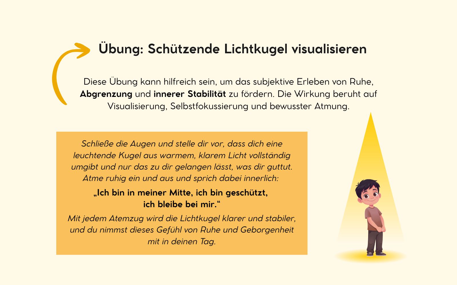 Übung: Schützende Lichtkugel visualisieren für hochsensible Menschen, Nicole Trojahn