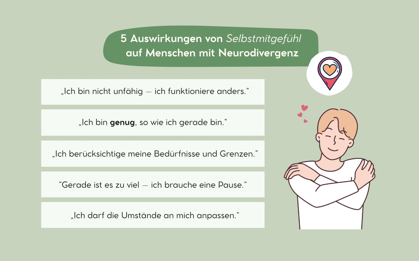 5 Auswirkungen von Selbstmitgefühl auf Menschen mit Neurodivergenz, Nicole Trojahn