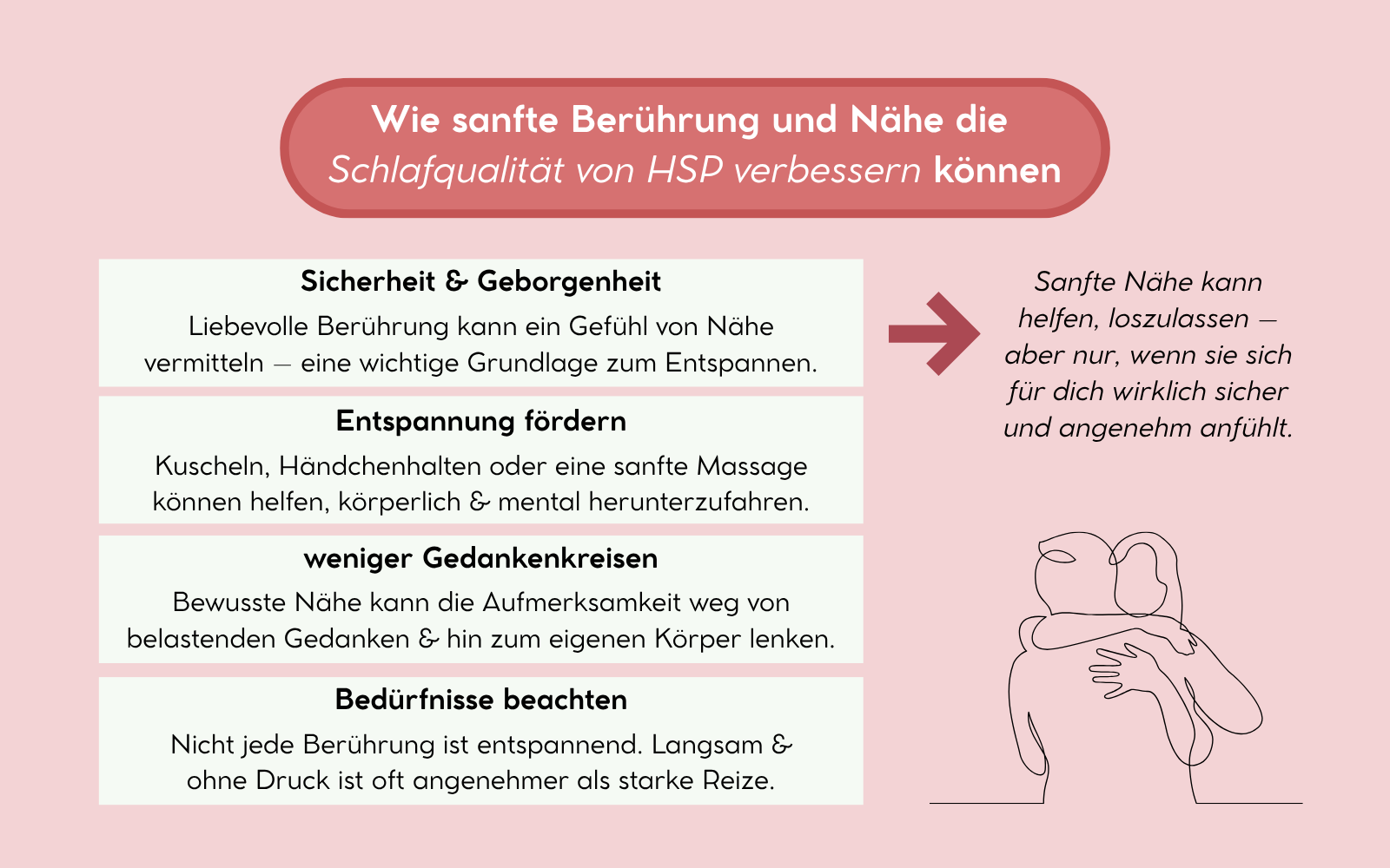 Wie sanfte Berührung und Nähe die Schlafqualität von HSP verbessern können, Nicole Trojahn